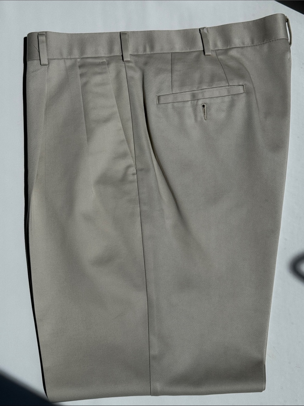 Classic Men's Khaki Chinos - Stone color